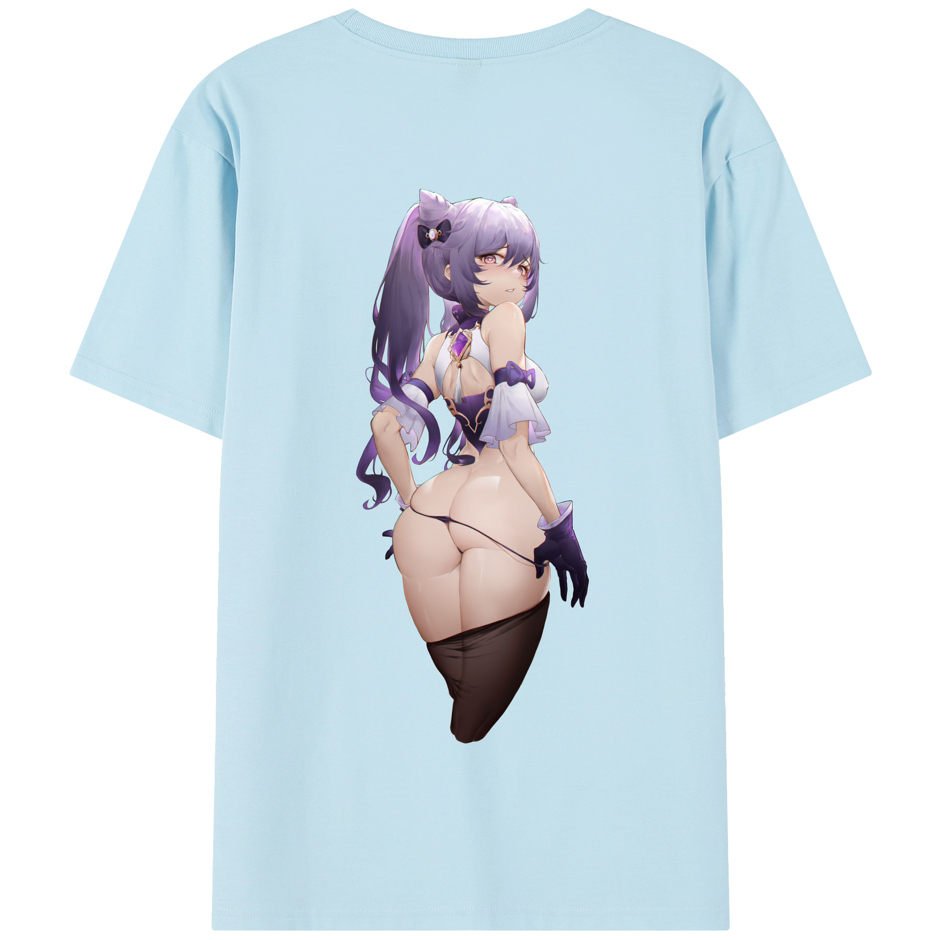 げんし神 刻晴 こくせい genshin Kokusei 綿100％半袖Tシャツ（背面プリント）